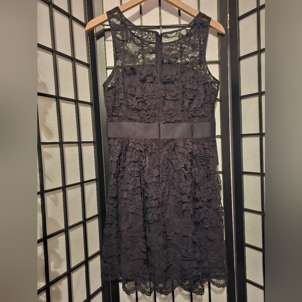 BB Dakota Black Lace Dress Size 8 - Picture 2 of 5